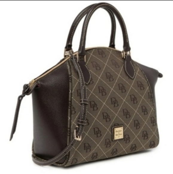 DOONEY & BOURKE Sydney Logo Leather Dome Satchel - Picture 5 of 9